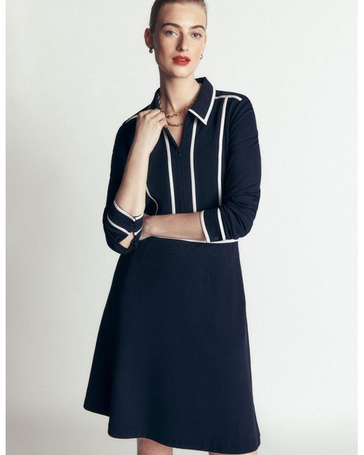 Boden Blue Ula Ponte Short Dress