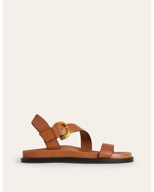 Boden Brown Chunky Buckle Sandal