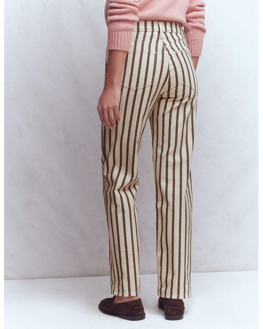Boden Pink High Rise Straight Jeans