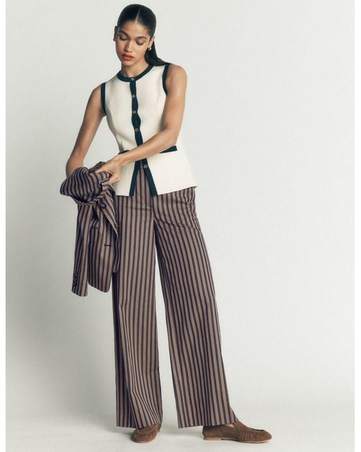 Boden White Belgravia Tailored Trousers
