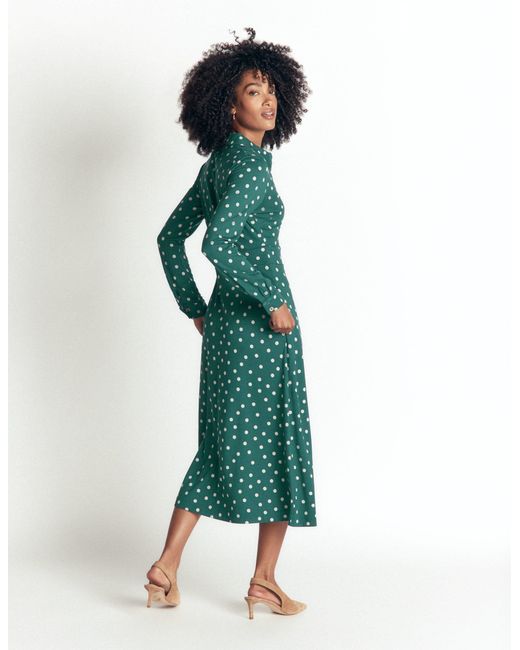 Boden Blue Etta Piping Detail Ponte Dress