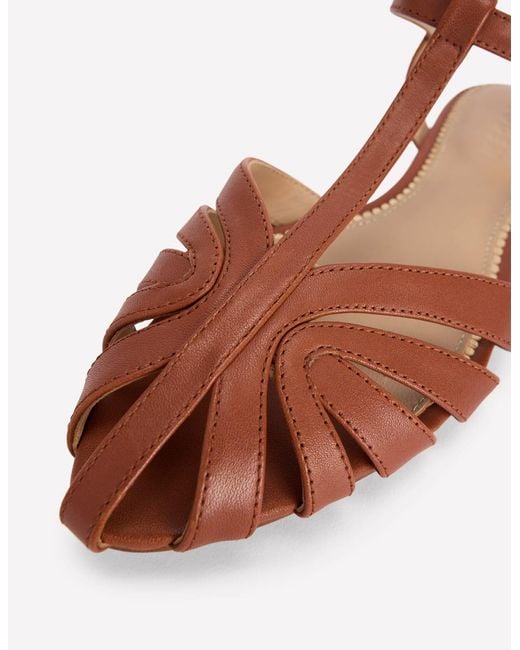 Boden Brown Caged Flat Sandal