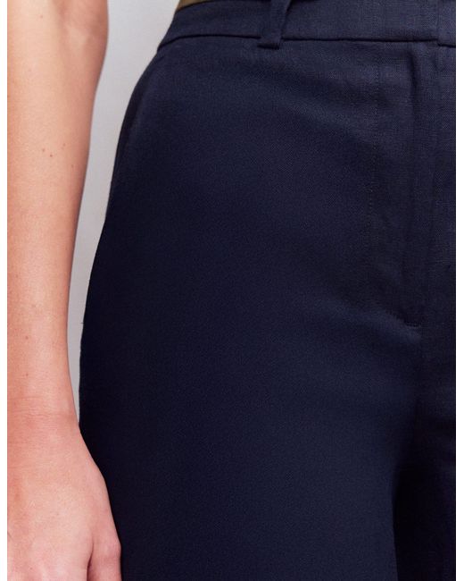 Boden Blue Belgravia Linen Trousers