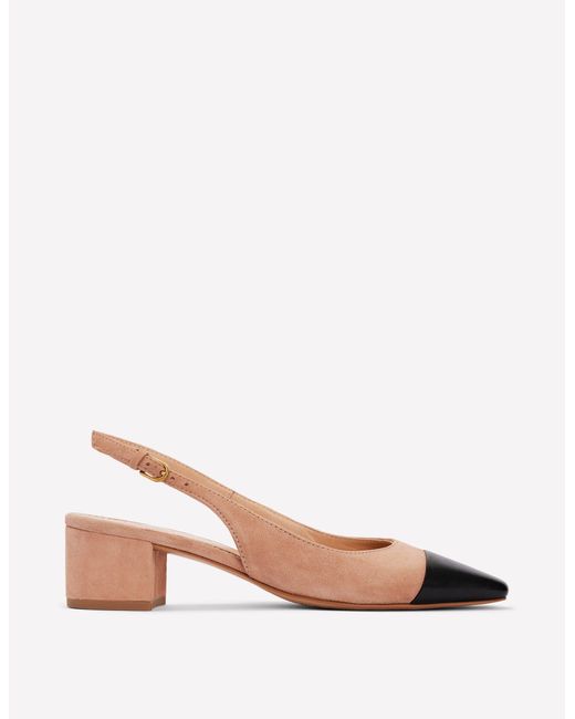 Boden Pink Ailsa Block Heel Slingbacks