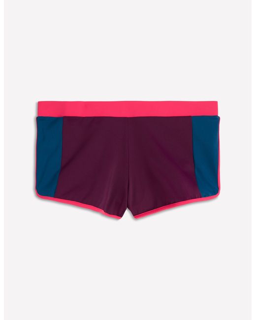 Boden Purple Rash Guard Swim Shorts