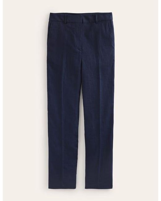 Boden Blue Kew Linen Pants