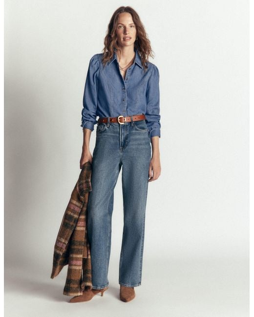Boden Blue Sky Denim Shirt