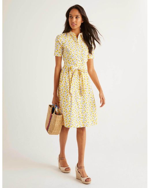 lemon shirt dress