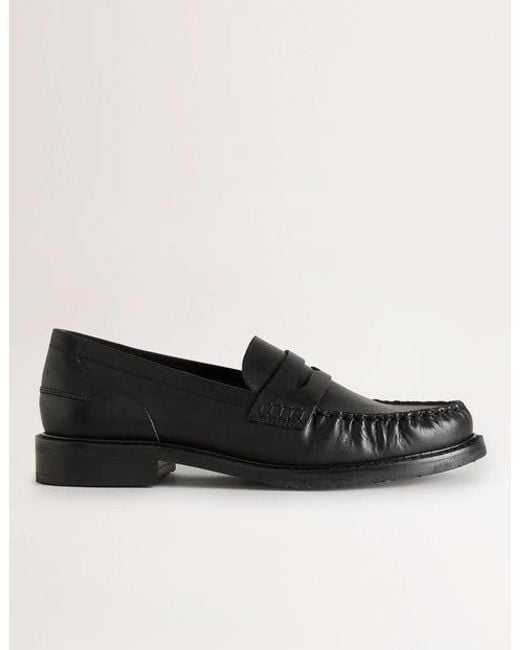 Boden Black Classic Moccasin Loafers