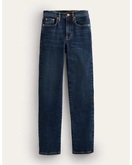 Boden Blue Mittelhohe jeans mit geradem schnitt
