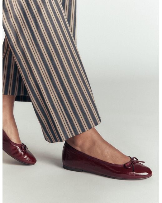 Boden Red Patti Round Toe Ballet Flats