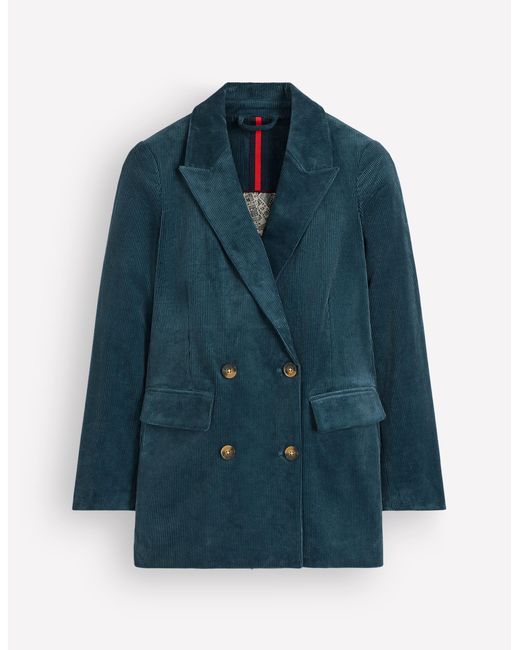 Boden Blue Double Breasted Blazer