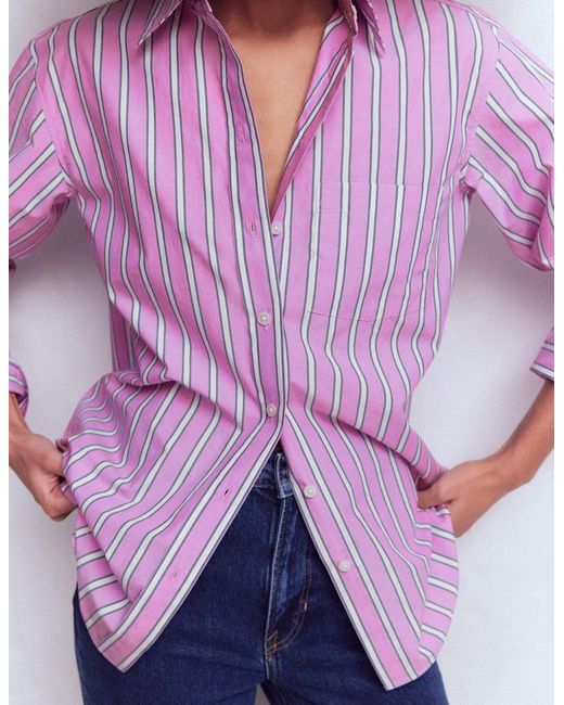 Boden Multicolor Sadie Relaxed Cotton Shirt
