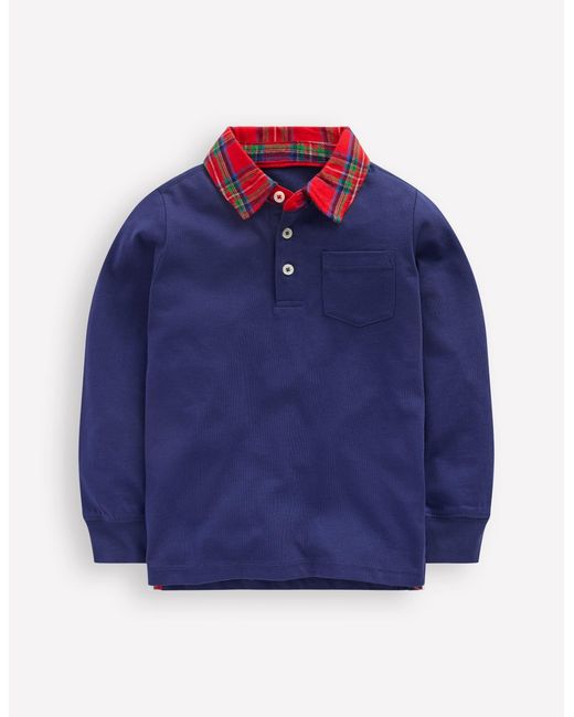 Polo Élégant À Manches Longues-Bleu Marine Foncé Boden pour homme en coloris Blue