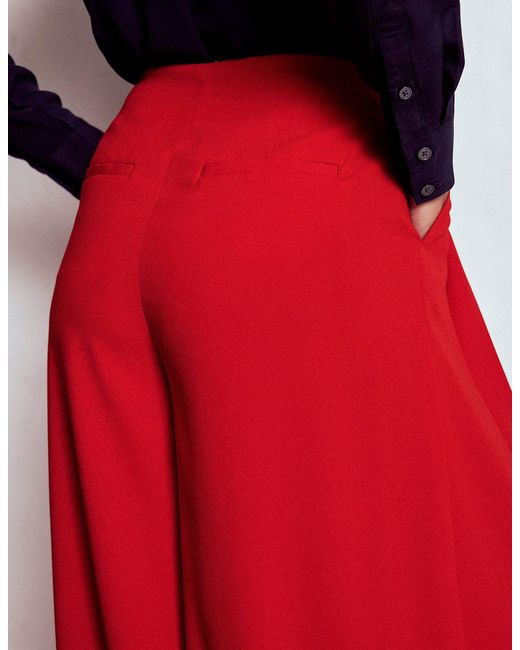 Boden Red Regent Wide Leg Pants