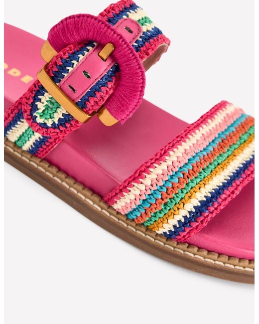 Boden Pink Caryl Double Strap Sandals