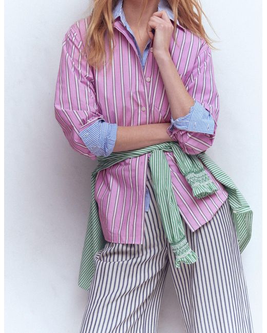 Boden Multicolor Sadie Relaxed Cotton Shirt