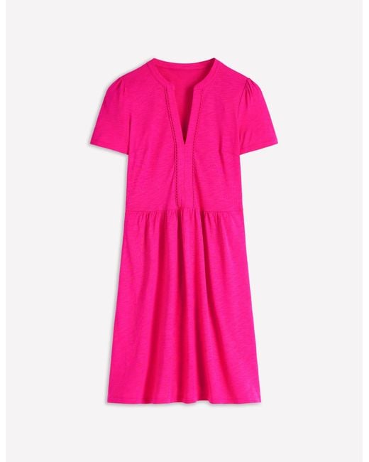 Boden Pink Naomi Short Sleeve Dress