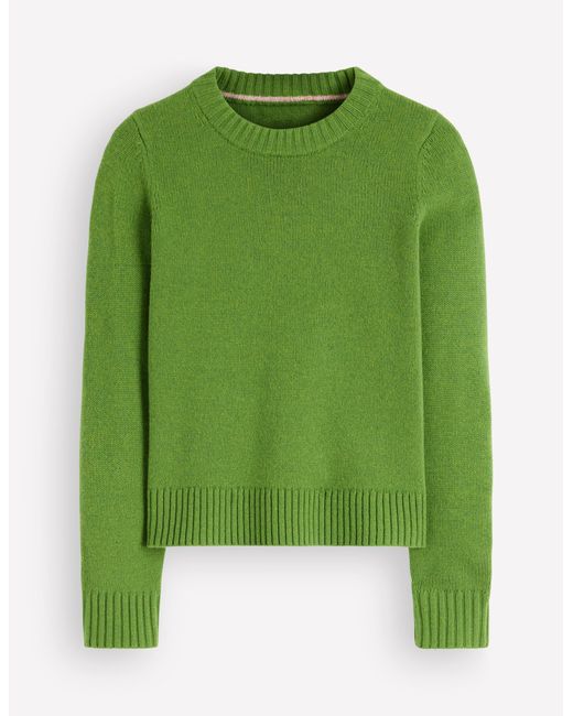 Boden Green Marta Merino Wool Crew Sweater