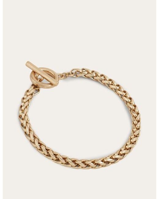Boden Natural T Ring Clasp Chain Bracelet