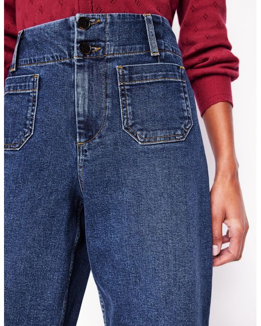 Boden Blue Primel Jeans Mit Aufgesetzter Tasche