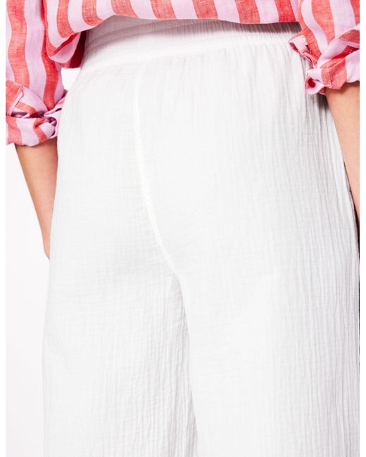 Boden Pink Cropped Double Cloth Pants