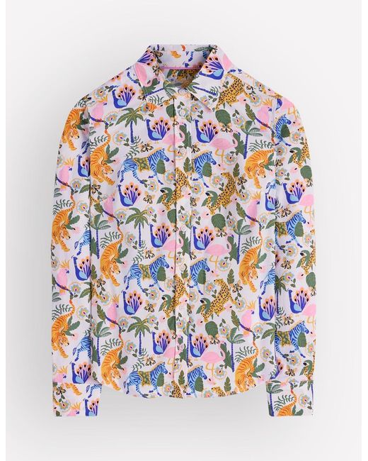 Boden Blue Sienna Cotton Shirt