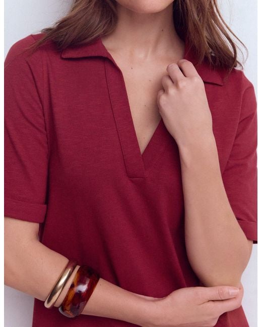 Boden Red Tilda Jersey T-Shirt Dress