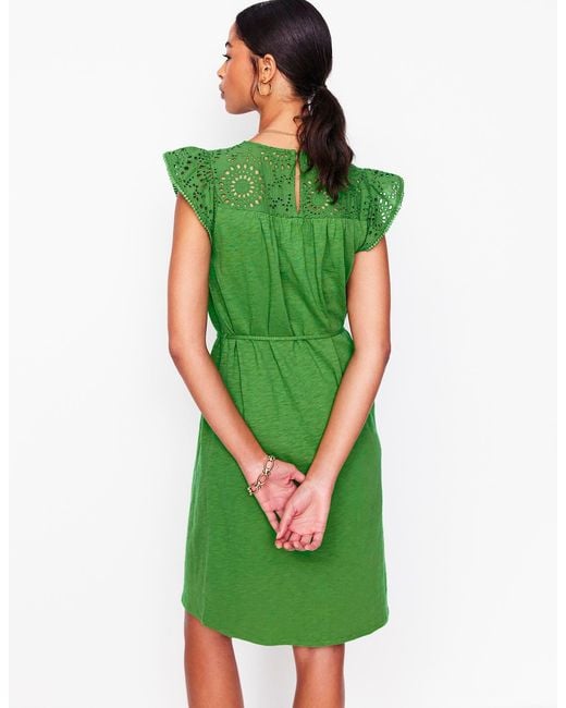 Boden Green Juliet Broderie Short Dress