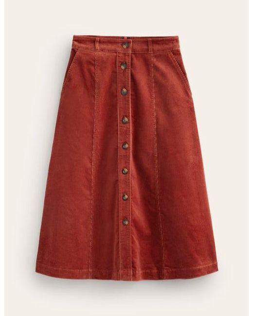 Red cord midi skirt outlet