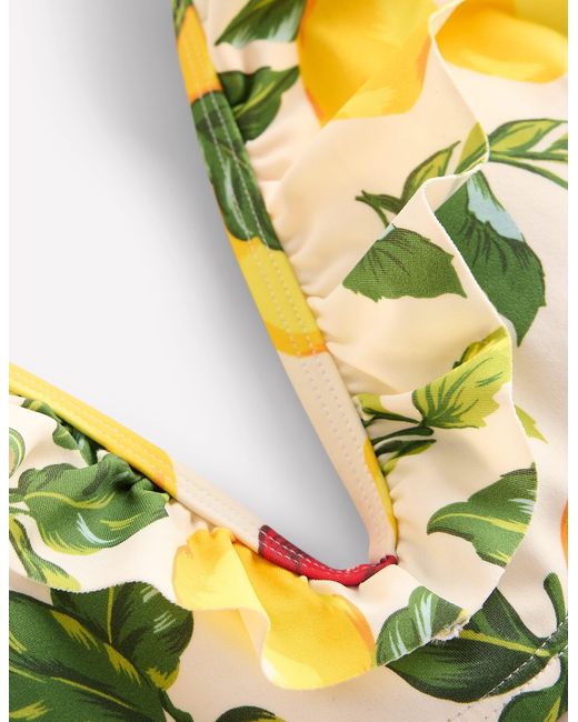 Boden White Evia Ruffle Bikini Top