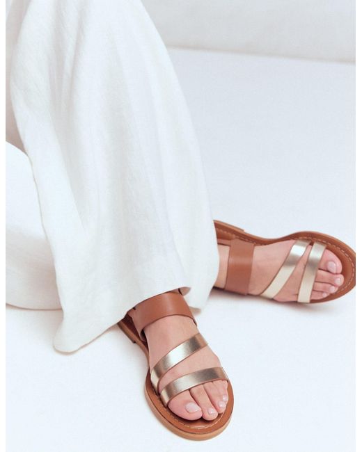 Boden Brown Asymmetric Sandal