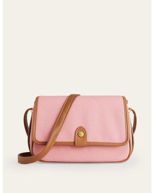 Boden Pink Structured Cross-body Bag