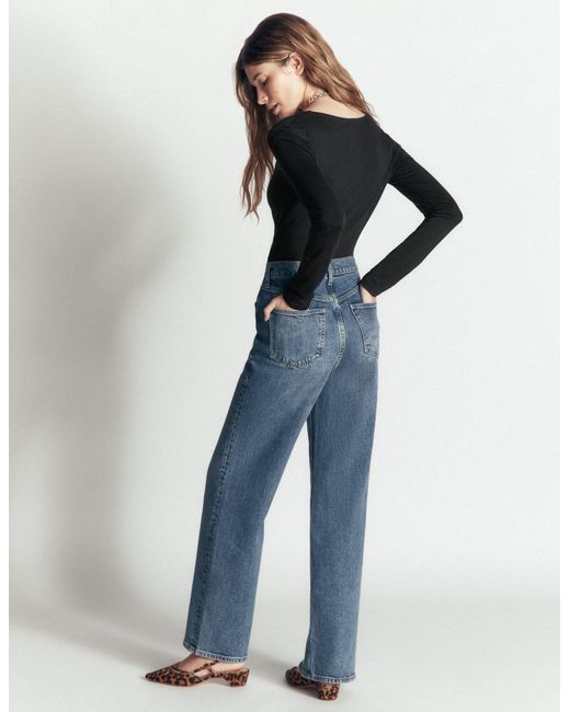 Boden Black Ruched Long Sleeve Wrap Top