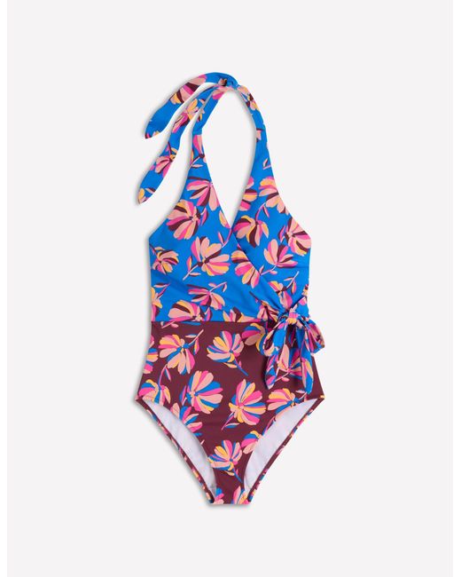 Boden Multicolor Tilos Tie Side Swimsuit
