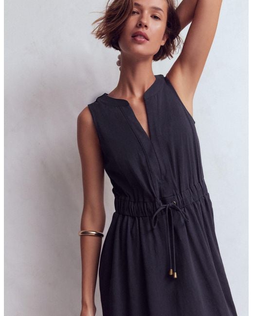 Boden Blue Delphine Midi Jersey Dress