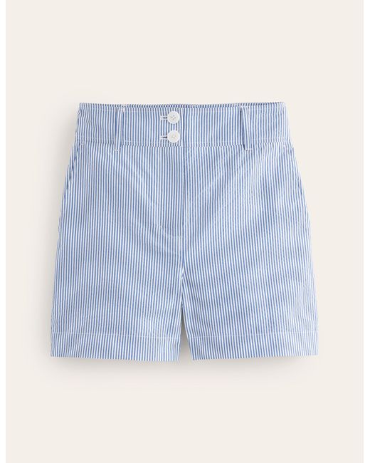 Boden Blue Westbourne Seersucker Shorts