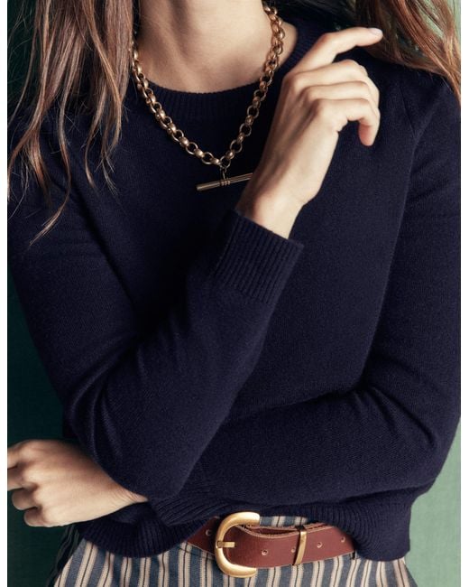 Boden Gray Elsie Cashmere Crew Jumper