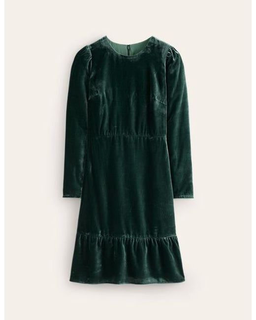 Boden Green Velvet Short Dressglade
