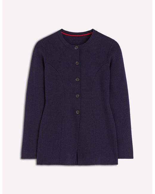 Boden Blue Joanna Fitted Knitted Jacket