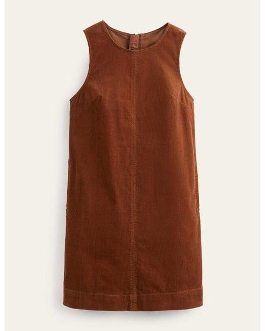 Boden Brown Mini Cord Shift Dress