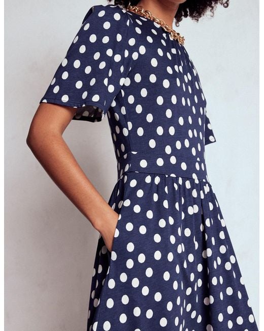 Boden Purple Louisa Jersey Midi Dress