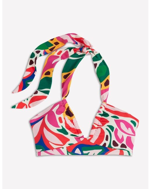 Boden Multicolor Minori Halter Tie Bikini Top