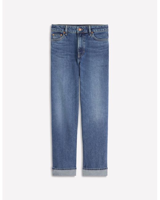 Boden Red Mid Rise Straight Leg Jeans