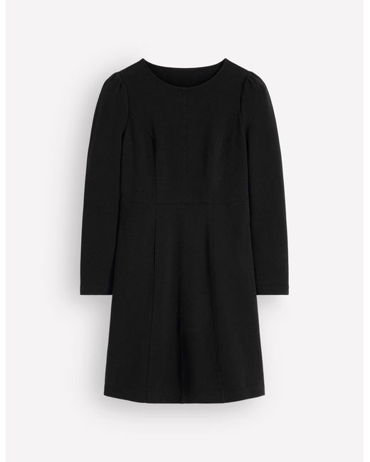 Boden Black Marla Seamed Ottoman Dress