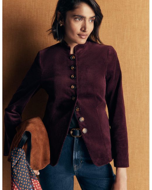 Boden Blue Hereford Military Cord Jacket