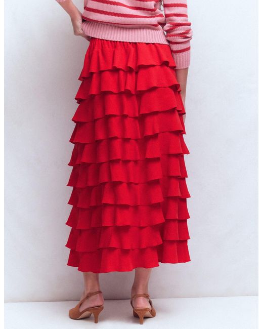 Boden Tiered Maxi Skirt