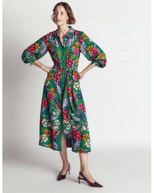 Boden Metallic Maeve Occasion Shirt Dress
