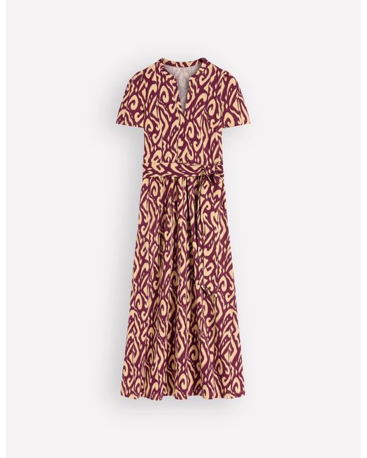 Boden White Naomi Jersey Midi Dress