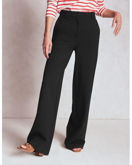 Pantalon Belgravia En Point De Rome-Noir Boden en coloris Black